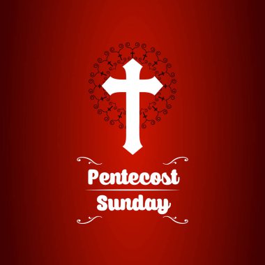 Şavuot Pazar afiş degrade kırmızı zemin üzerine beyaz çarpı