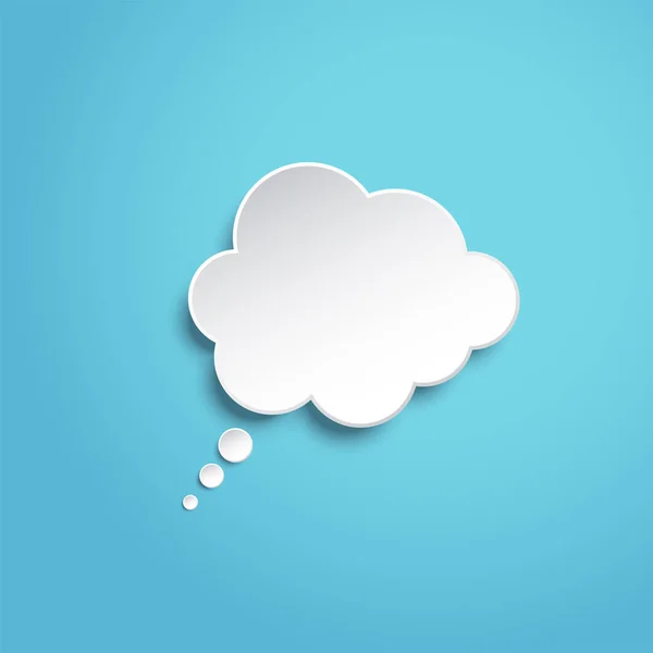 Ikona bąbelek chmura — Wektor stockowy