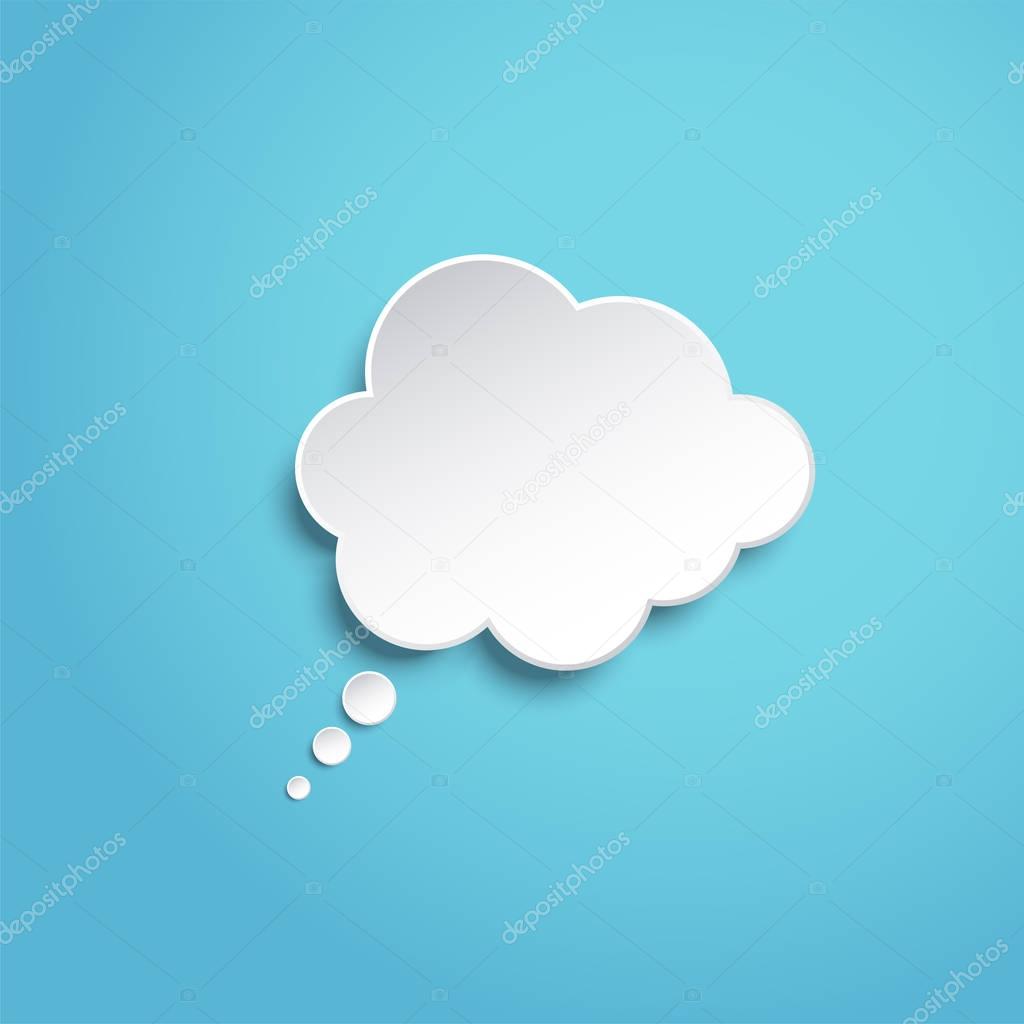 Cloud bubble icon