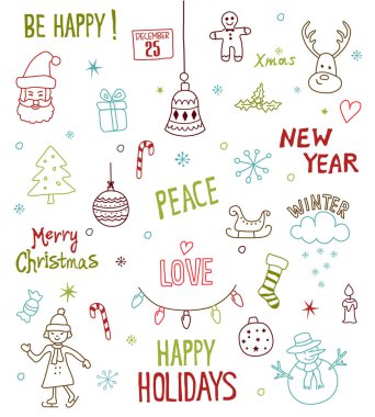 Noel tasarım öğeleri ayarlama