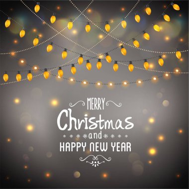 Noel ışıkları arka planı