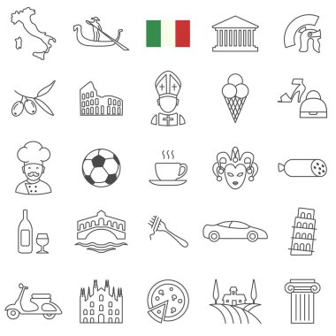 İtalya Icons set