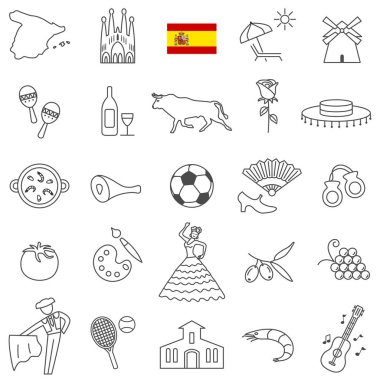 İspanya Icons set
