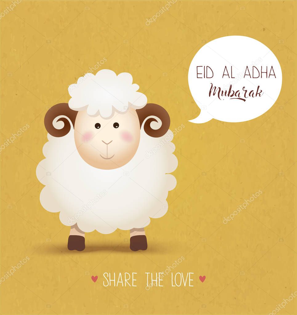 Eid-Al-Adha Mubarak holiday card