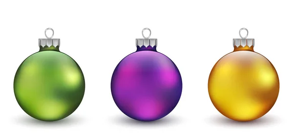 Christmas Ornament Set Vector Illustration — Stock Vector