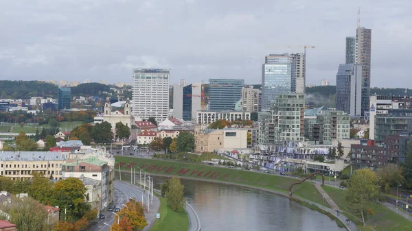 Şehir Vilnius bir yükseklikten