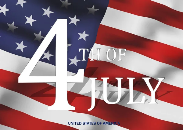 Четвертое июля, День независимости США — стоковый вектор