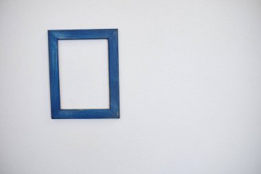 kompozisyon duvar kavramı, kopya alanı olarak boş ahşap çerçeve