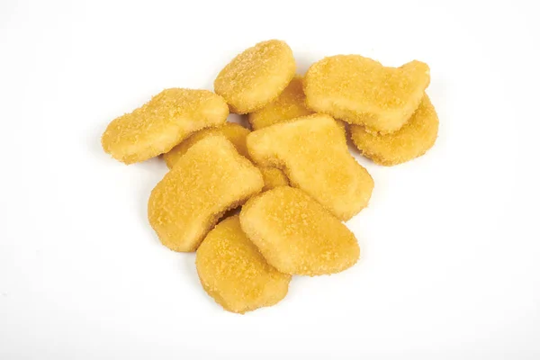 Chicken nuggets isolated on white background — Stock Photo, Image