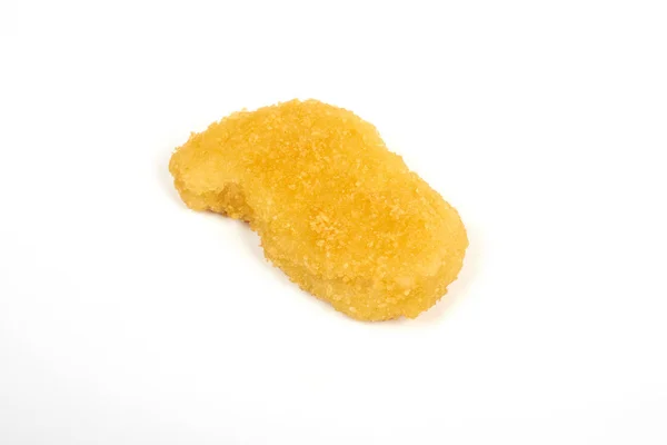 Nuggets de frango isolado em fundo branco — Fotografia de Stock