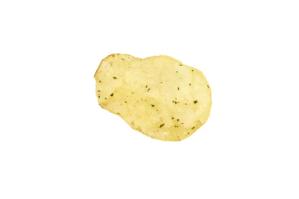 Leckere Kartoffelchips isoliert auf weißem Hintergrund — Stockfoto