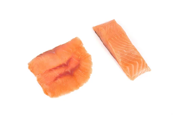 Filé av röd fisk isolerad på vit bakgrund — Stockfoto