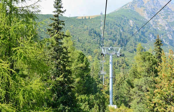 Вид з крісельна канатна дорога — стокове фото