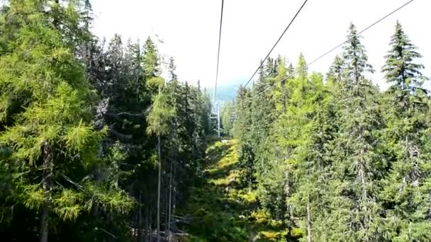 Vista desde el telesilla — Vídeos de Stock