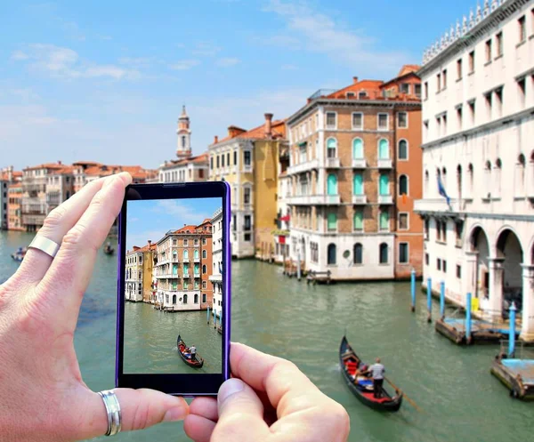 Taking photo of Venice