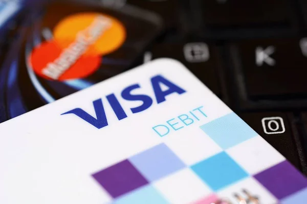 Conceito de negócio de cartões de débito — Fotografia de Stock
