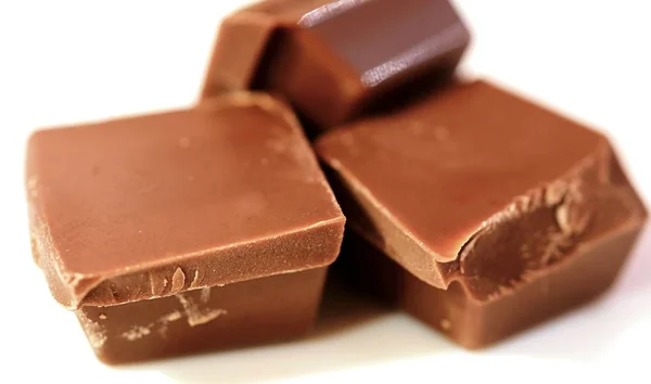 Chocolate pieces closeup — Stock Photo, Image