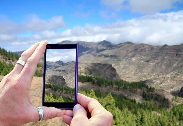 Tiro montañas de Gran Canaria — Foto de Stock