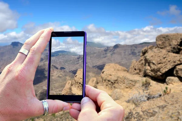 Tiro montañas de Gran Canaria — Foto de Stock