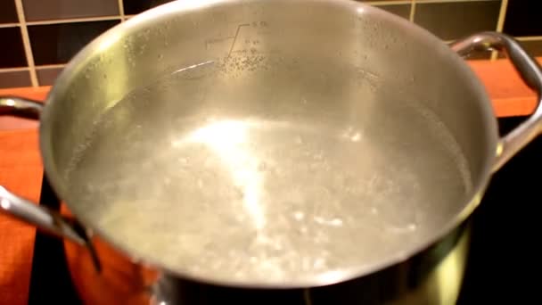 沸騰水のクローズ アップ — ストック動画