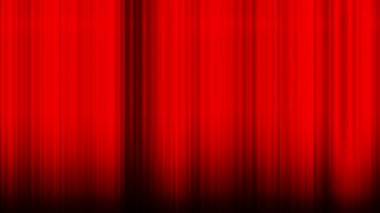 Kırmızı perde sallayarak