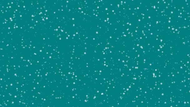 Vánoční sněžení animace — Stock video