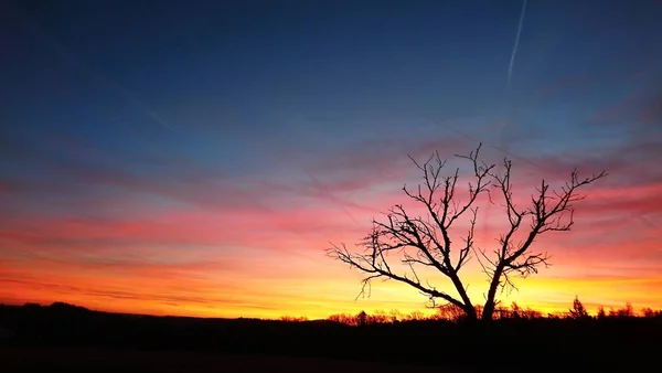 Krásný východ slunce obloha — Stock fotografie