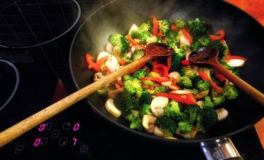 Sebze tavuk Stir Fry