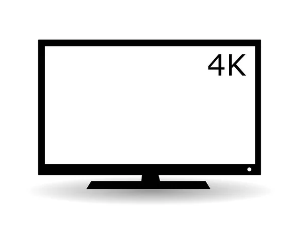 Ícone de tv plana — Vetor de Stock