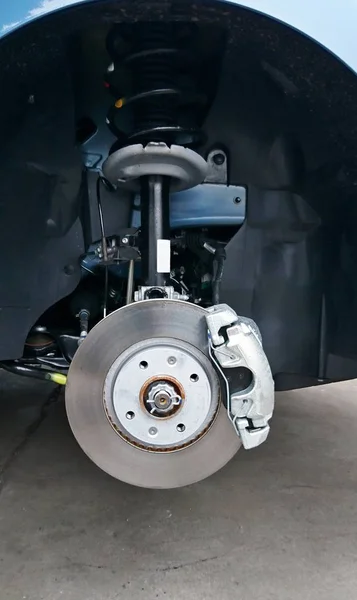 Close-up of a car disc brake — Stock Photo, Image