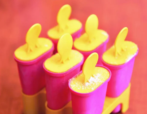 Ice lolly plastic molds — Stock Photo, Image