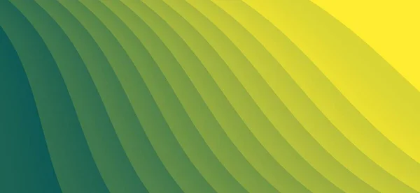 Yellow and Green Gradient Wave