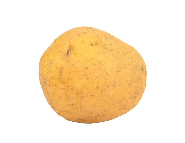 Beyaz Arka Planda Izole Edilmiş Taze Bir Patates — Stok fotoğraf