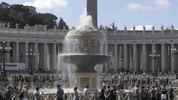 Bella Fontana Acqua Nella Città Vaticana — Foto Stock