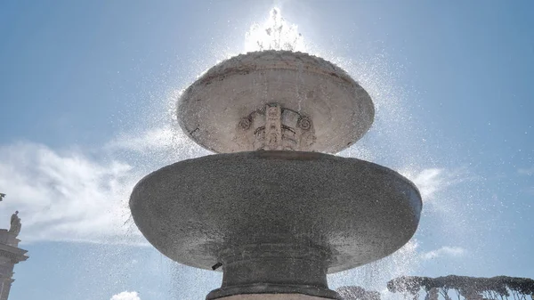 Bela Fonte Água Cidade Vaticana — Fotografia de Stock