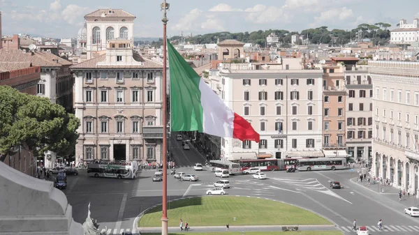 Bandiera Italiana Roma — Foto Stock