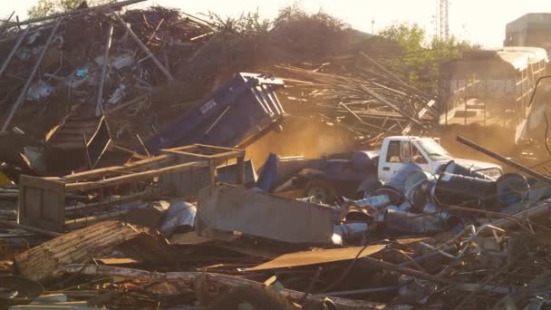 钢制废品回收工艺 — 图库视频影像
