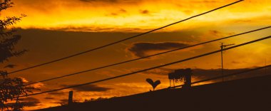 Altın saat günbatımı manzara