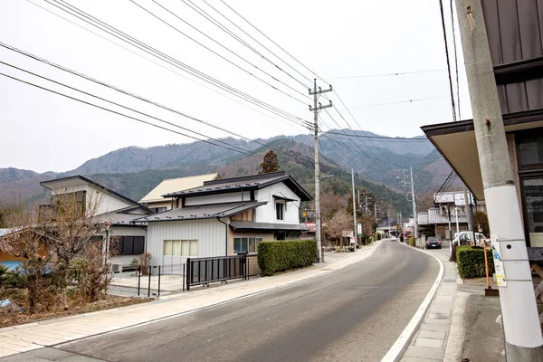 Japonya kırsal kasabada yamanashi