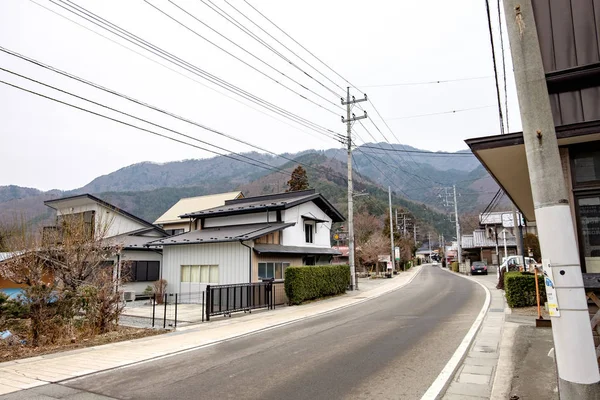Kota pedesaan Jepang di yamanashi Stok Gambar Bebas Royalti