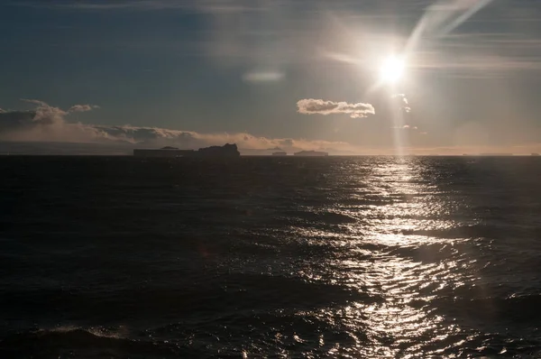 Icebergs in the evening light — Stock Photo, Image