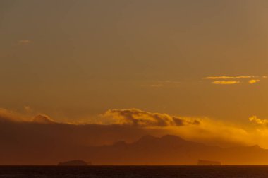 Buzdağları akşam ışık