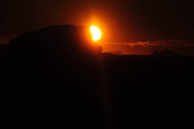 Buzdağları akşam ışık