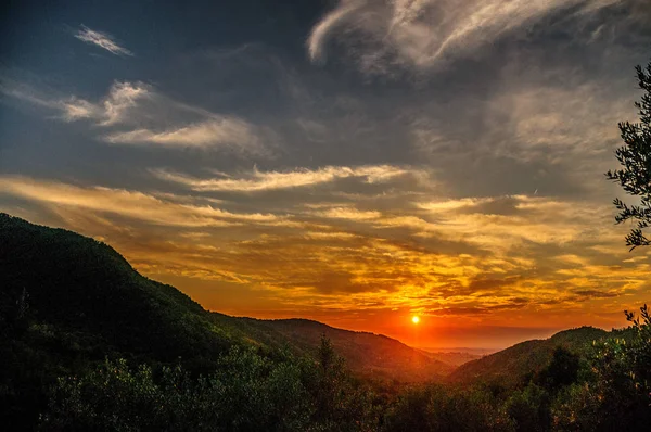 Sunset in Tuscany — Stock Photo, Image