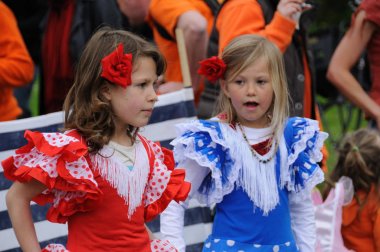Amsterdam'da Queensday kutlamaları