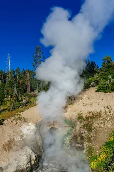 Geysir am Schlammvulkan — Stockfoto