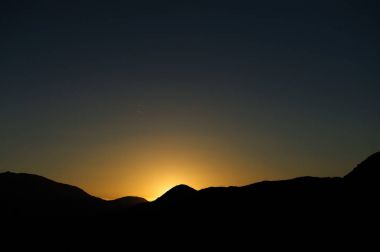 Sunrise Joshua Tree National Park üzerinde