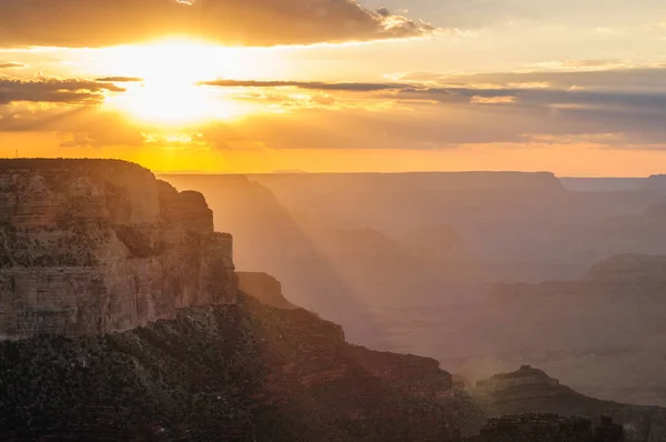 Pôr do sol no Grand Canyon — Fotografia de Stock