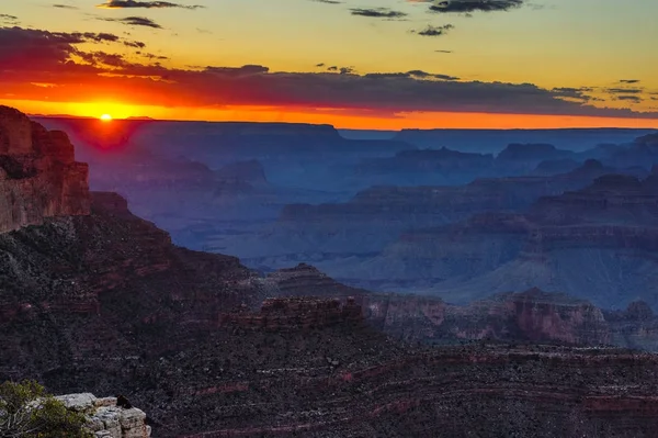 Coucher de soleil au Grand Canyon — Photo