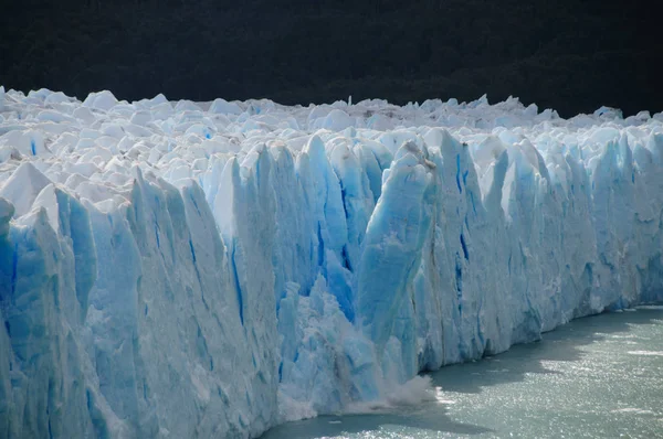 在 Perito moreno 冰川冰犊 — 图库照片